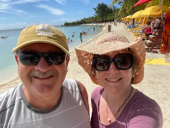 Jim and Patty Maguire at Mahogany Bay Jim and Patty Maguire at Mahogany Bay