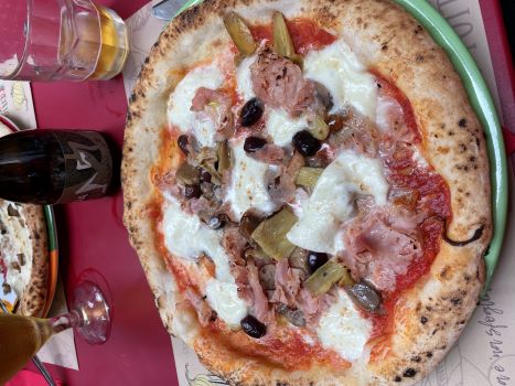 Neapolitan pizza in Naples Italy Neapolitan pizza in Naples Italy