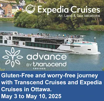 Expedia Cruises Ad Copy - river cruise ship with ad text