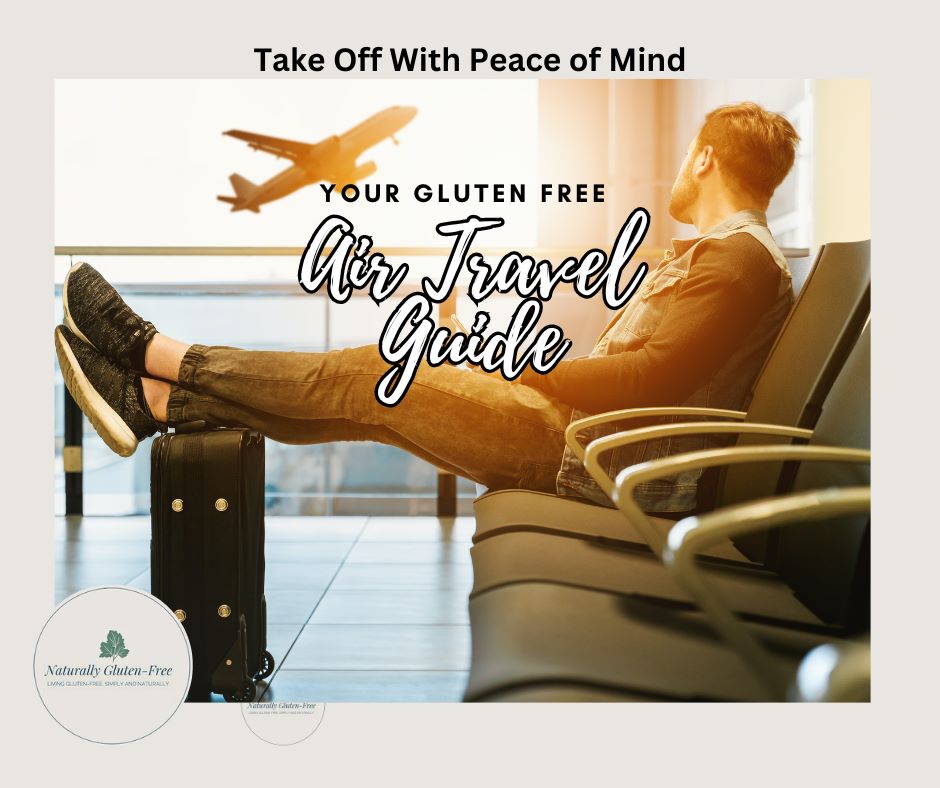 man sitting in airport with plane in flight in the background