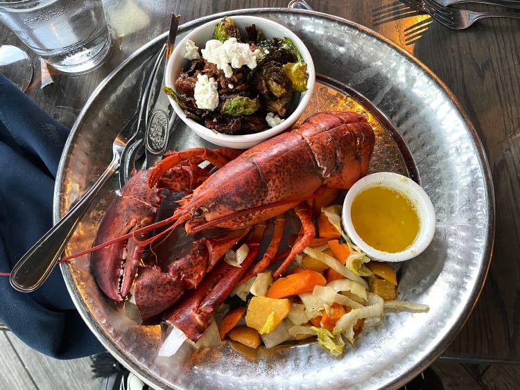 Whole Atlantic lobster at The Fish Exchange in St. John's Newfoundland