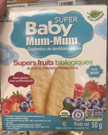 Baby Mum-Mum gluten-free crackers. Baby Mum-Mum gluten-free crackers.