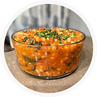 gluten free bean - glass bowl of beans