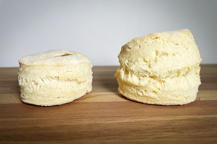 biscuits with egg replacer and real egg