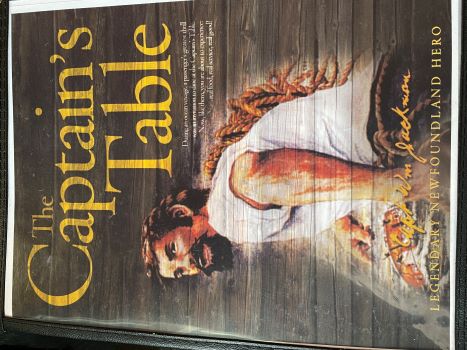 Menu cover The Captain's Table, Mobile, Newfoundland