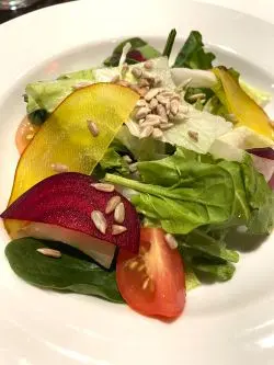 mixed greens salad aboard Carnival Celebration mixed greens salad aboard Carnival Celebration
