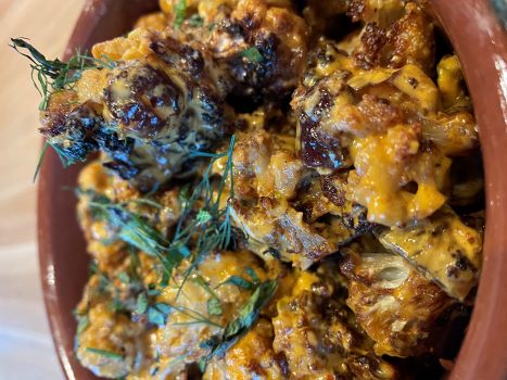 charred cauliflower from True Food Kitchen