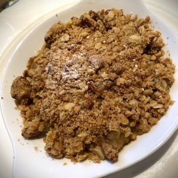 Crumble from Chef's Table on board Viking Saturn Crumble from Chef's Table on board Viking Saturn