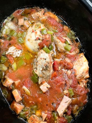 chicken basque in croc pot