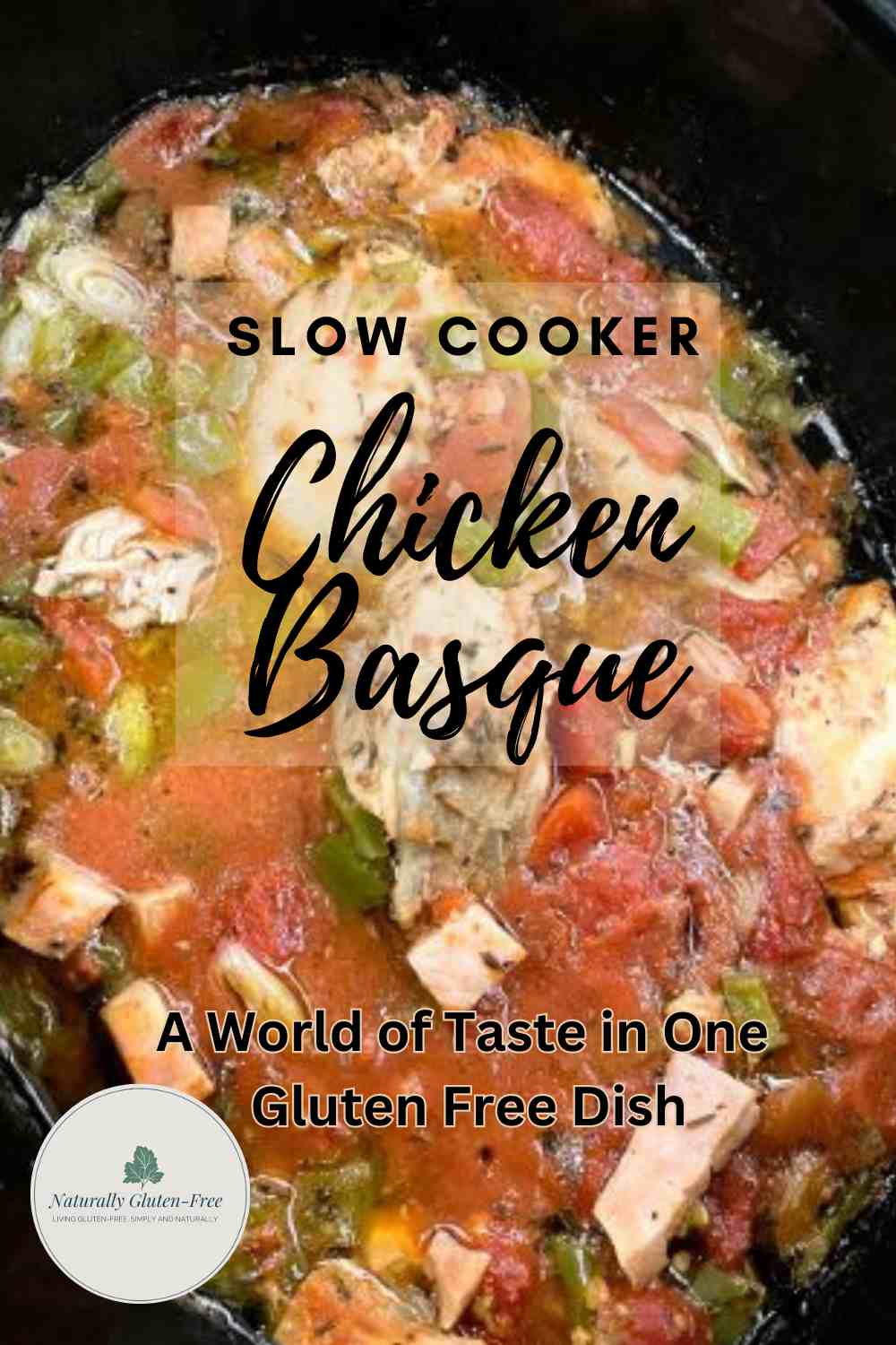 Pin Image - Chicken Basque in Slow Cooker
