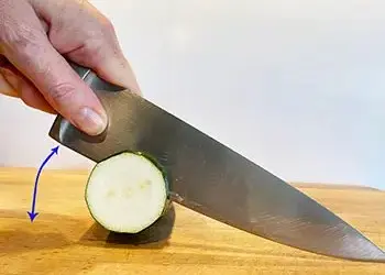 demonstrating how to cut demonstrating how to cut