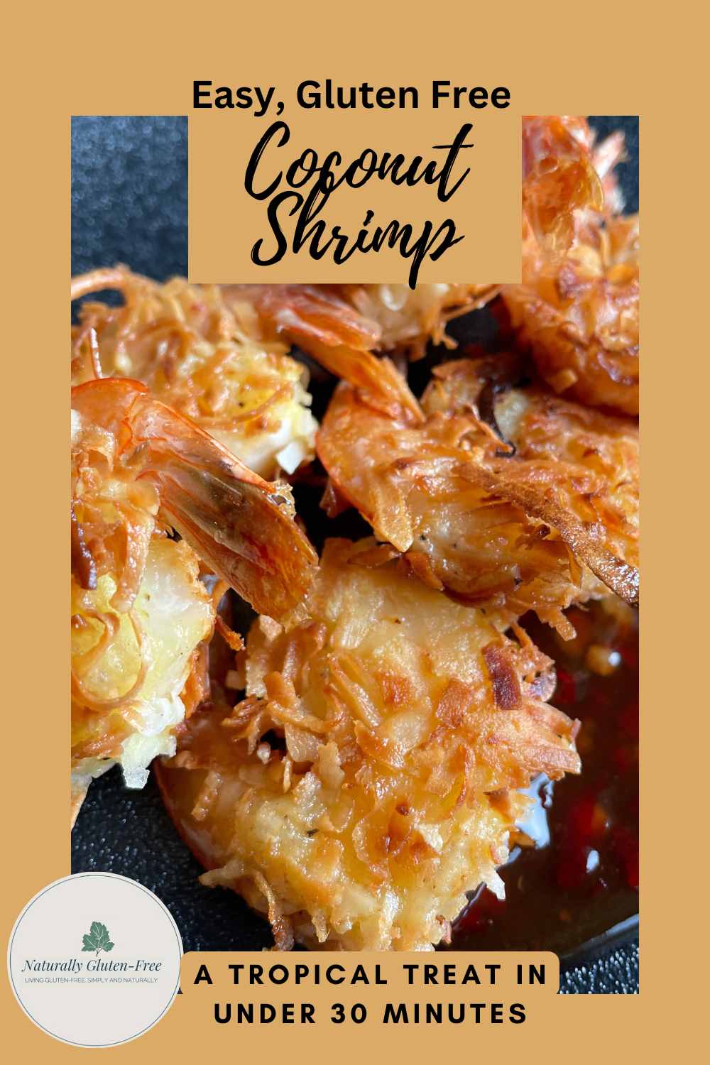 Pin Image - gluten free coconut shrimp
