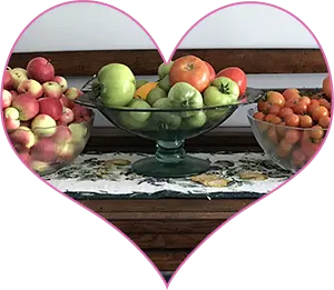 crabapples in a heart shape crabapples in a heart shape