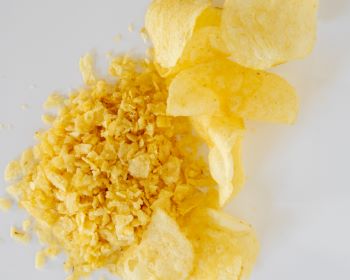 crushed potato chips with whole chips crushed potato chips with whole chips