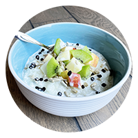 gluten free breakfast - bowl of gluten free cereal