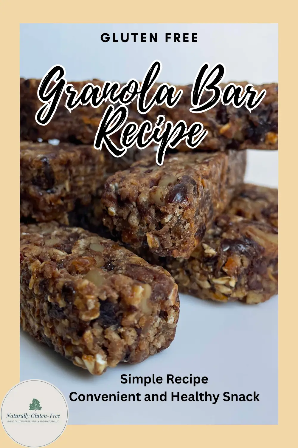 Pin Image - gluten free granola bars