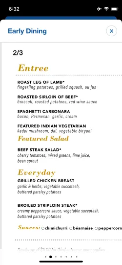 gluten free menu - Carnival Hub app gluten free menu - Carnival Hub app