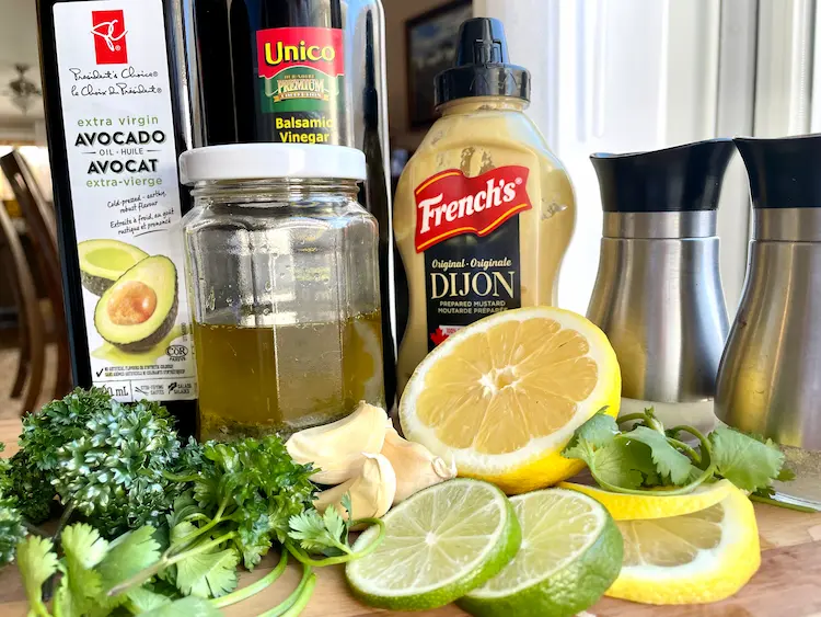ingredients for gluten-free salad dressing