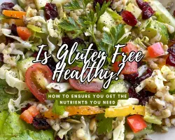 green salad - text "is gluten free healthy