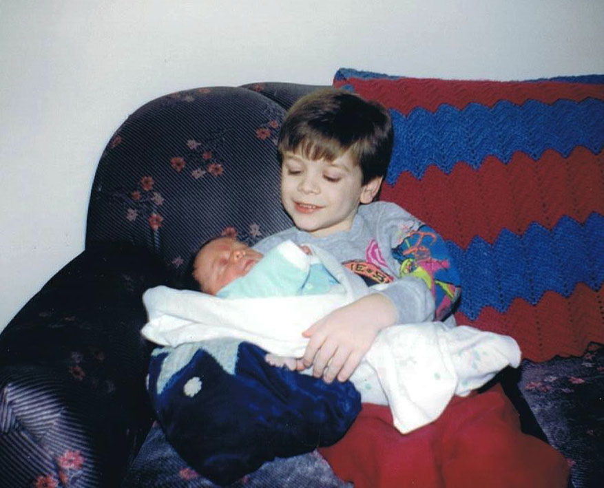 Patty's son with newborn daughter in 1995 Patty's son with newborn daughter in 1995