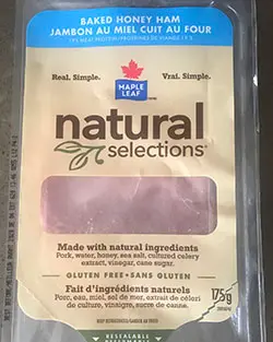 Natural Selections ham in package Natural Selections ham in package