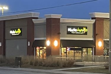 Exterior of Mucho Burrito restaurant Exterior of Mucho Burrito restaurant