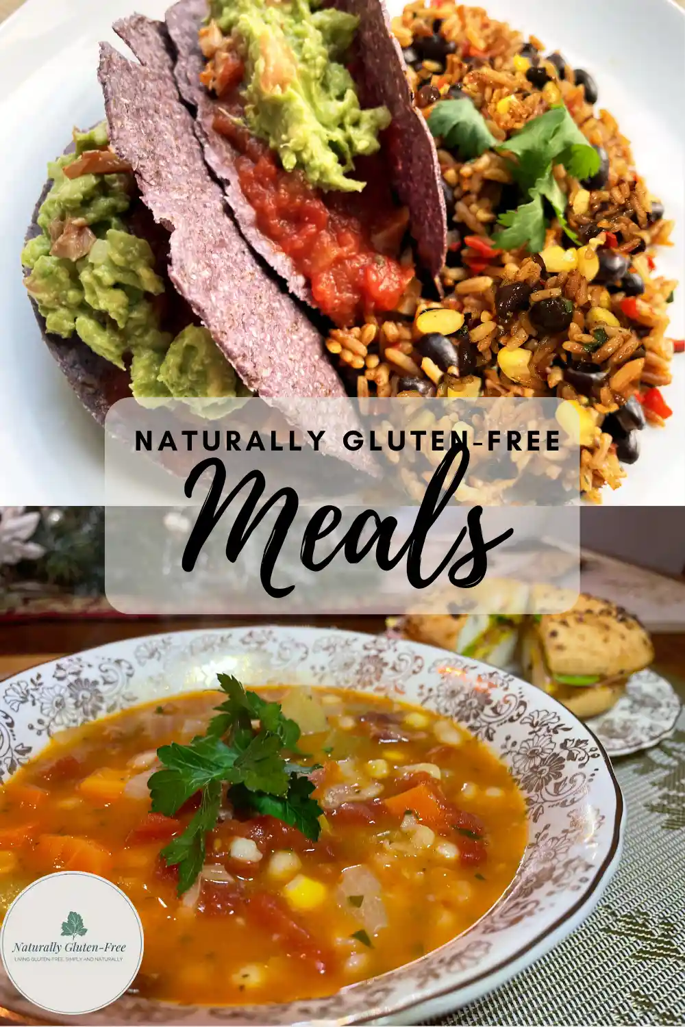 Pin Image - blue taco and soup and sandwich