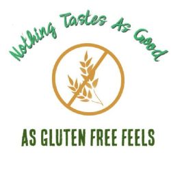 NGF custom t-shirt design with text nothing tastes as good as gluten free feels
