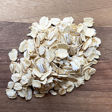 oats on a wooden board