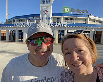 Patty and Jim Maguire at Blue Jays Field Dunedin Florida Patty and Jim Maguire at Blue Jays Field Dunedin Florida