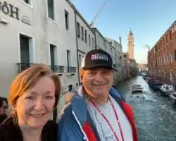 Patty and Jim Maguire in Venice Patty and Jim Maguire in Venice