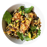 gluten free grains - quinoa salad