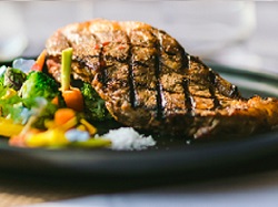 plated steak dinner plated steak dinner