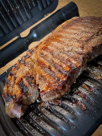 steak on an indoor grill steak on an indoor grill
