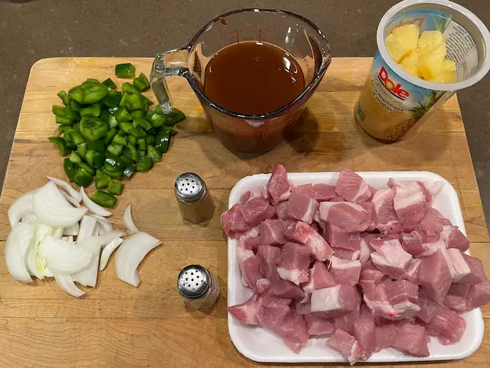 ingredients for sweet and sour pork ingredients for sweet and sour pork