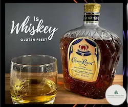 bottle of crown royal with glass bottle of crown royal with glass