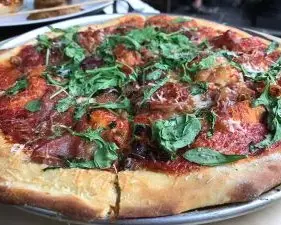 whole pizza with greens whole pizza with greens