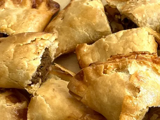 Woah Dough empanadas - close up